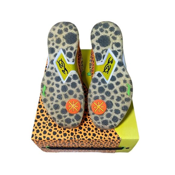 DWADE LI-NING WAY OF WADE WOW3 ABAJ013-29 Yellow Orange Green White SIZE 10.5 - Picture 5 of 11